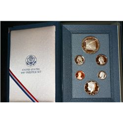 1987 Prestige Set with US Constitution Anniversary Silver Proof $1
