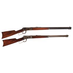 Two Winchester Lever Action Rifles -A) Winchester Model 94 Takedown Lever Action Rifle