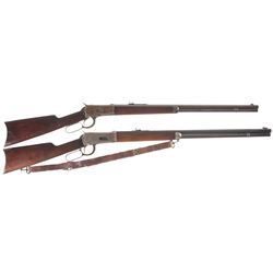Two Winchester Lever Action Rifles -A) Winchester Model 1892 Lever Action Rifle