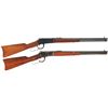 Image 1 : Two Winchester Lever Action Carbines -A) Winchester Model 1894 Lever Action Saddle Ring Carbine