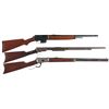 Image 1 : Three Winchester Rifles -A) Winchester Model 1907 Semi-Automatic Rifle