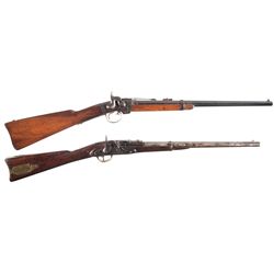 Two Civil War Era Carbines -A) Smith Percussion Carbine