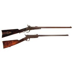 Two Civil War Carbines -A) Early Production Gallager Percussion Carbine