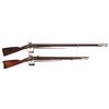 Image 1 : Two U.S. Springfield Percussion Longarms -A) U.S. Springfield Armory Model 1842 Percussion Musket wi