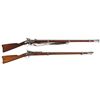 Image 1 : Two Antique U.S. Longarms -A) U.S. Springfield Model 1863 Percussion Rifle Musket
