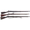 Image 1 : Three Percussion Long Guns -A) Bridesburg Model 1861 Musket with Bayonet
