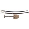 Image 1 : Civil War Model 1860 Light Cavalry Saber and WWII Entrenching Tool