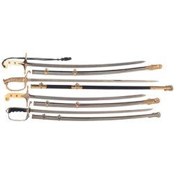 20th Century Marine, Navy, and Army Officers Swords