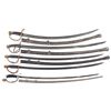 Image 1 : U.S. Model 1840 Dragoon Saber, Two U.S. Model 1860 Light Cavalry Sabers, U.S.. Model 1902 Officer's 