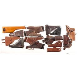 Grouping of Leather Accoutrements