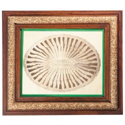 Framed Photograph of Civil War Carbines