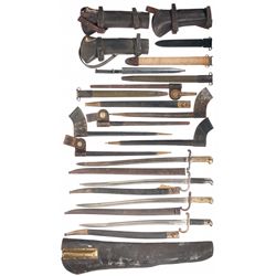 Grouping of Bayonets and Leather
