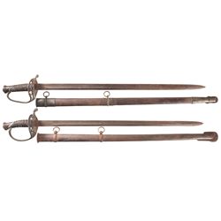 Two Reproduction Confederate Staff & Field Officer's Swords