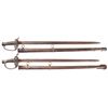 Image 1 : Two Reproduction Confederate Staff & Field Officer's Swords