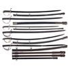 Image 1 : Six Sabers, Chiefly English, and 3 Extra Scabbards
