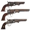 Image 1 : Three Percussion Revolvers -A) Bacon Arms Pocket Model Percussion Revolver