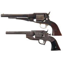 Two Percussion Revolvers -A) Remington Model 1861 Army Revolver