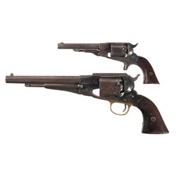 Two Remington Revolvers -A) Remington New Model Belt Cartridge Conversion Revolver