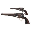 Image 1 : Two Remington Revolvers -A) Remington New Model Belt Cartridge Conversion Revolver