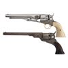 Image 1 : Two Percussion Revolvers -A) Copy of a Colt 1860 Percussion Revolver