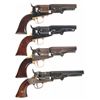 Image 1 : Four Percussion Revolvers -A) Colt Model 1949 Percussion Revolver