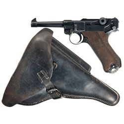 Mauser "S/42" Code, "G" Date Luger Pistol with Holster