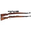 Image 1 : Two Bolt Action Rifles -A) Post-War Yugoslavian M48 Bolt Action Rifle with Scope