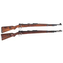 Two Model 98 Bolt Action Rifles -A) Rare Steyr "bnz/4" Model 98 Bolt Action Rifle with Single Rune M