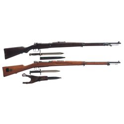 Two Military Bolt Action Rifles -A) Mauser Model 1909 Argentine Contract Bolt Action Rifle with Bayo