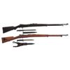 Image 1 : Two Military Bolt Action Rifles -A) Mauser Model 1909 Argentine Contract Bolt Action Rifle with Bayo