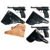Image 1 : Three Semi-Automatic Pistols with Holsters -A) Manurhin P1 Semi-Automatic Pistol