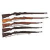 Image 1 : Five Military Bolt Action Rifles -A) Amberg Arsenal Model G88 Bolt Action Rifle