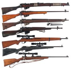 Seven Rifles -A) Number One Mark 3 Bolt Action Rifle