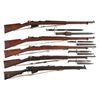 Image 1 : Five Bolt Action Military Rifles -A) Argentine Mauser Model 1891 Bolt Action Rifle with Bayonet