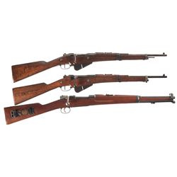 Three European Bolt Action Carbines -A) French Model 1916 Bolt Action Carbine