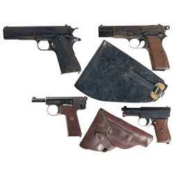Four Semi-Automatic Pistols -A) Argentine Model 1927 Semi-Automatic Pistol