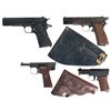Image 1 : Four Semi-Automatic Pistols -A) Argentine Model 1927 Semi-Automatic Pistol