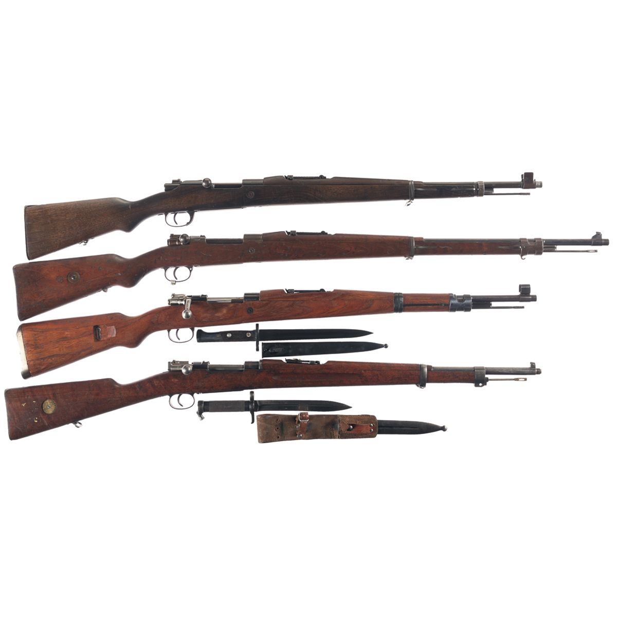Four Bolt Action Military Rifles A DWM Portuguese Contract Model 1904 Four Bolt Action Military Rifles A DWM Portuguese Contract Model 1904