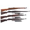 Image 1 : Four Bolt Action Military Longarms -A) Swiss K31 Straight Pull Bolt Action Rifle