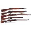 Image 1 : Five Bolt Action Military Longarms -A) Scarce Fabrique Nationale Model ABL Bolt Action Rifle