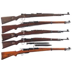Five Military Bolt Action Rifles -A) Israel Contract Fabrique Nationale 98K Bolt Action Rifle