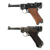 Image 1 : Two Luger Semi-Automatic Pistols -A) 1920 Commercial DWM Luger Semi-Automatic Pistol