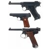 Image 1 : Three Semi-Automatic Pistols -A) Husqvarna Lahti Semi-Automatic Pistol