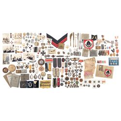 WWII Era Pins, Buttons, Medals, Currency and Other Items