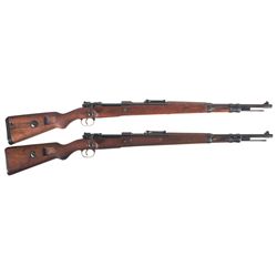 Two Model 98 Bolt Action Rifles -A) Erma "27" Code, "1940" Date Model 98 Bolt Action Rifle