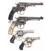 Image 1 : Four Double Action Revolvers -A) Simpson & Co. Double Action Revolver