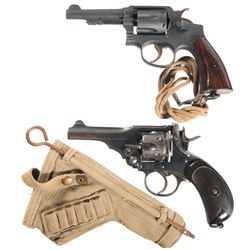 Two Double Action Revolvers -A) Smith & Wesson Victory Model Double Action Revolver