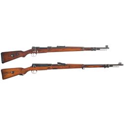Two German G98 Bolt Action Rifles -A) WWI Kornbusch & Co GEW 98 Bolt Action Rifle