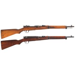 Two Japanese Type 38 Bolt Action Carbines -A) Kokura Type 38 Bolt Action Carbine