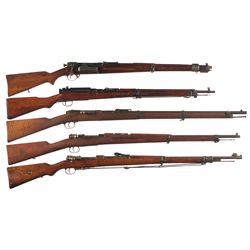 Five Bolt Action Military Rifles -A) Norwegian Krag-Jorgensen Bolt Action Rifle